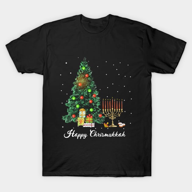 Happy Chrismukkah Funny Hanukkah and Christmas T-Shirt by TeeSky